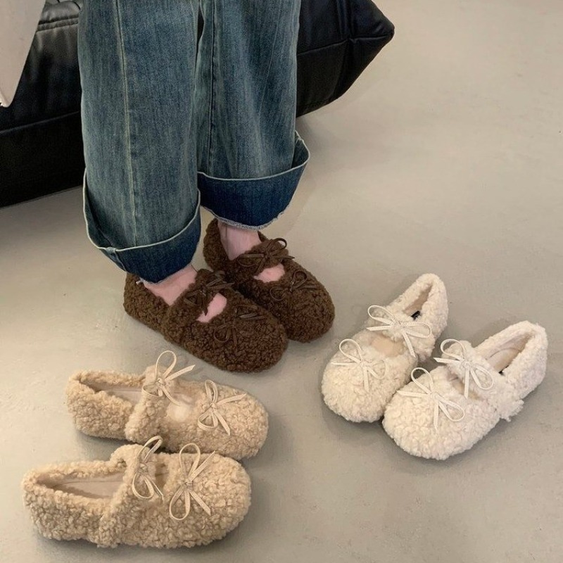 Women Fashion Online - New Style Fashion Women's Shearling Ballet