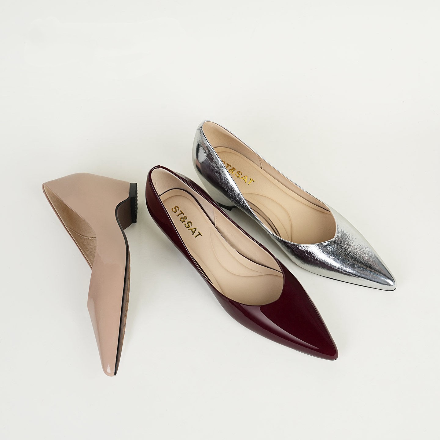 Women Fashion Simple - Pointed Toe Low-Cut Flats for Women