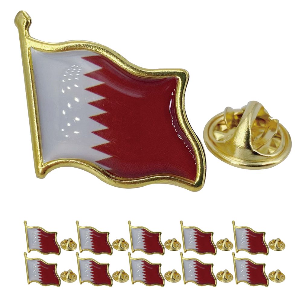 Women Fashion Qatar - Qatar Flag Lapel Pin - Enamel