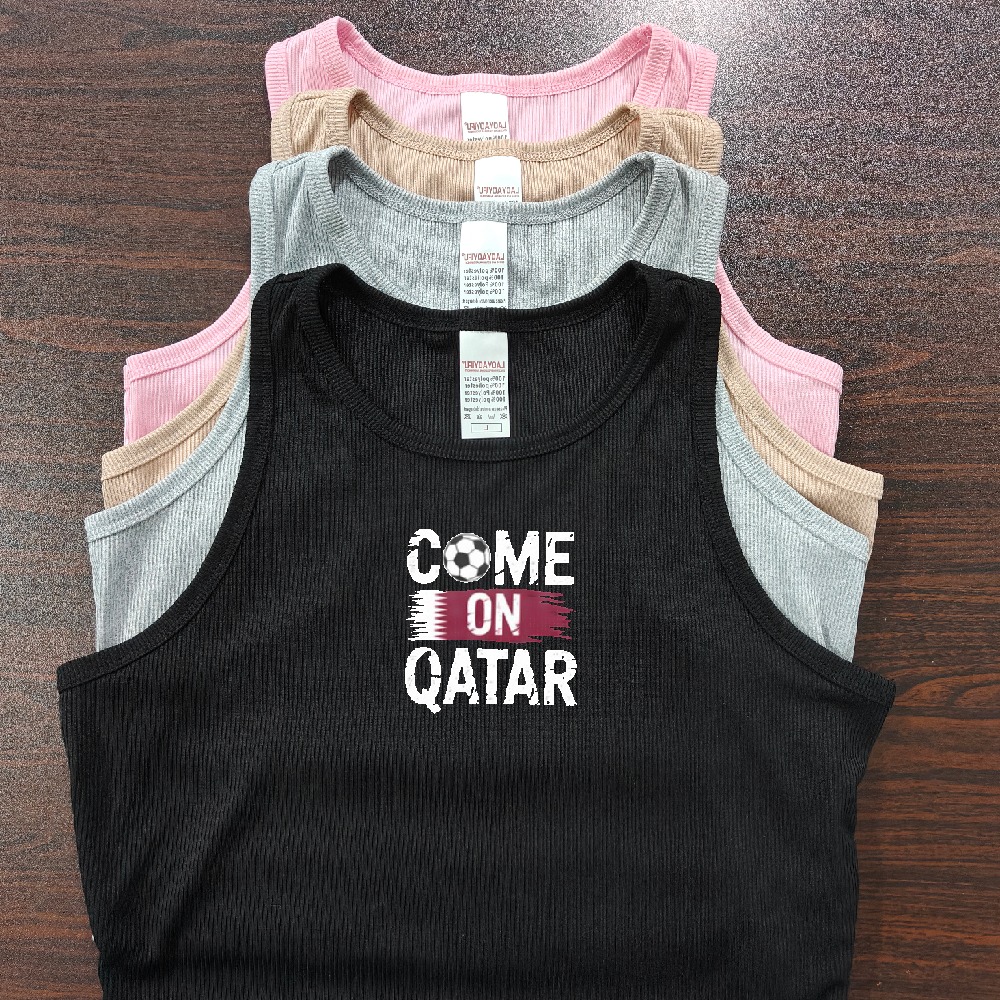 Women Fashion Qatar - Come on Qatar 2026 Soccer Stroke