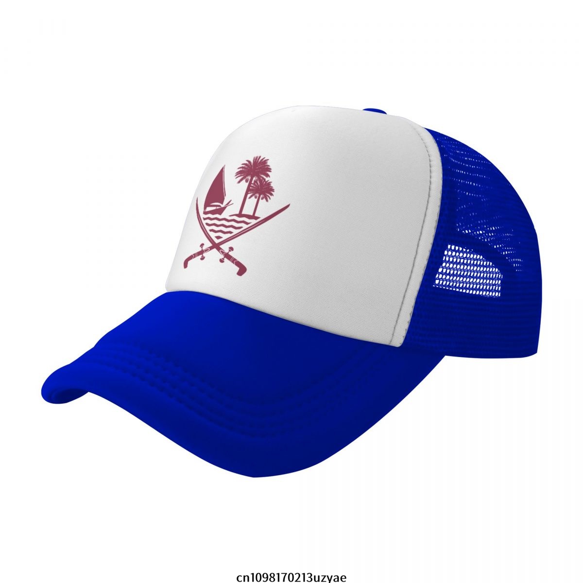 Emblem Of Qatar Mesh Baseball  - Women Fashion Qatar review and price