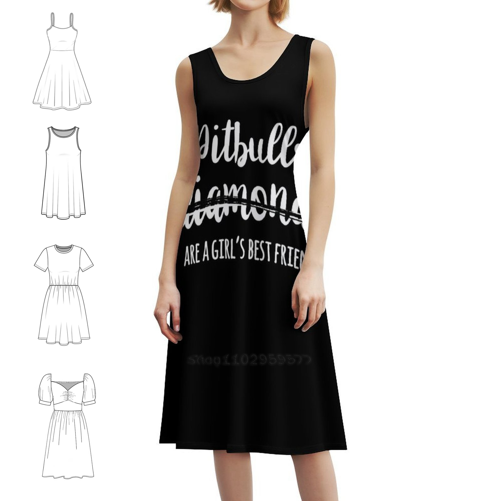 Pitbulls Are A Girl'S Best Fri - Smocked Dress Women review and price