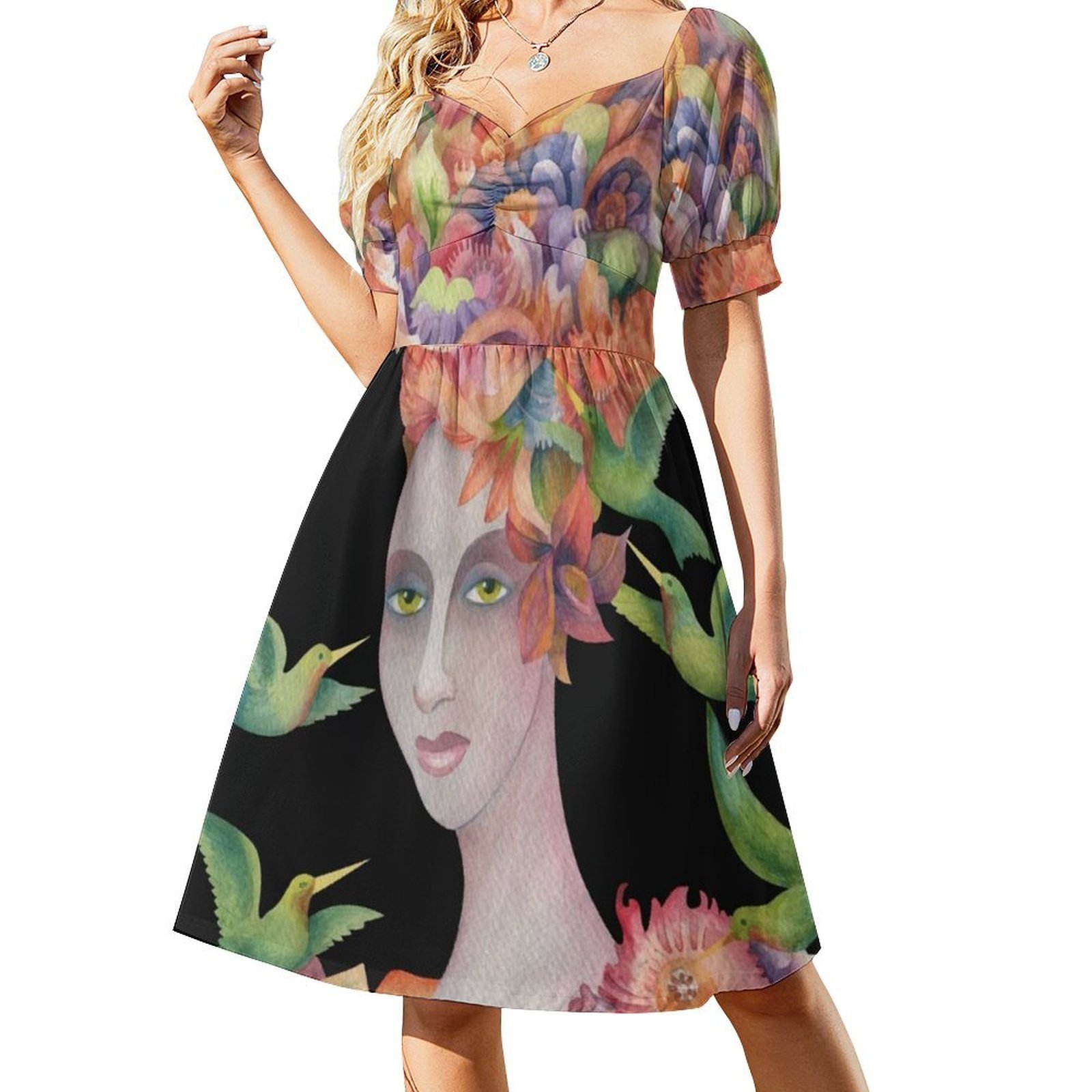 Who'S That Girl ? #4 Floral Sm - Smocked Dress Women review and price