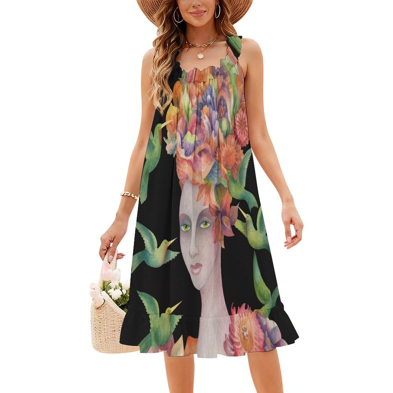 Who'S That Girl ? #4 Floral Sm - Smocked Dress Women review and price