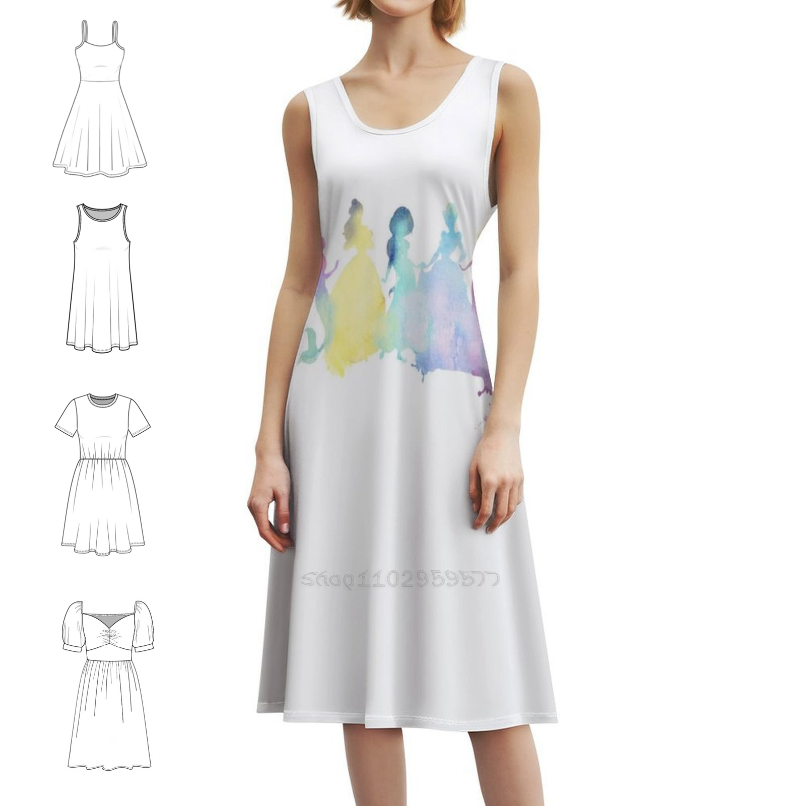 The Colors Of The Princesses F - Smocked Dress Women review and price