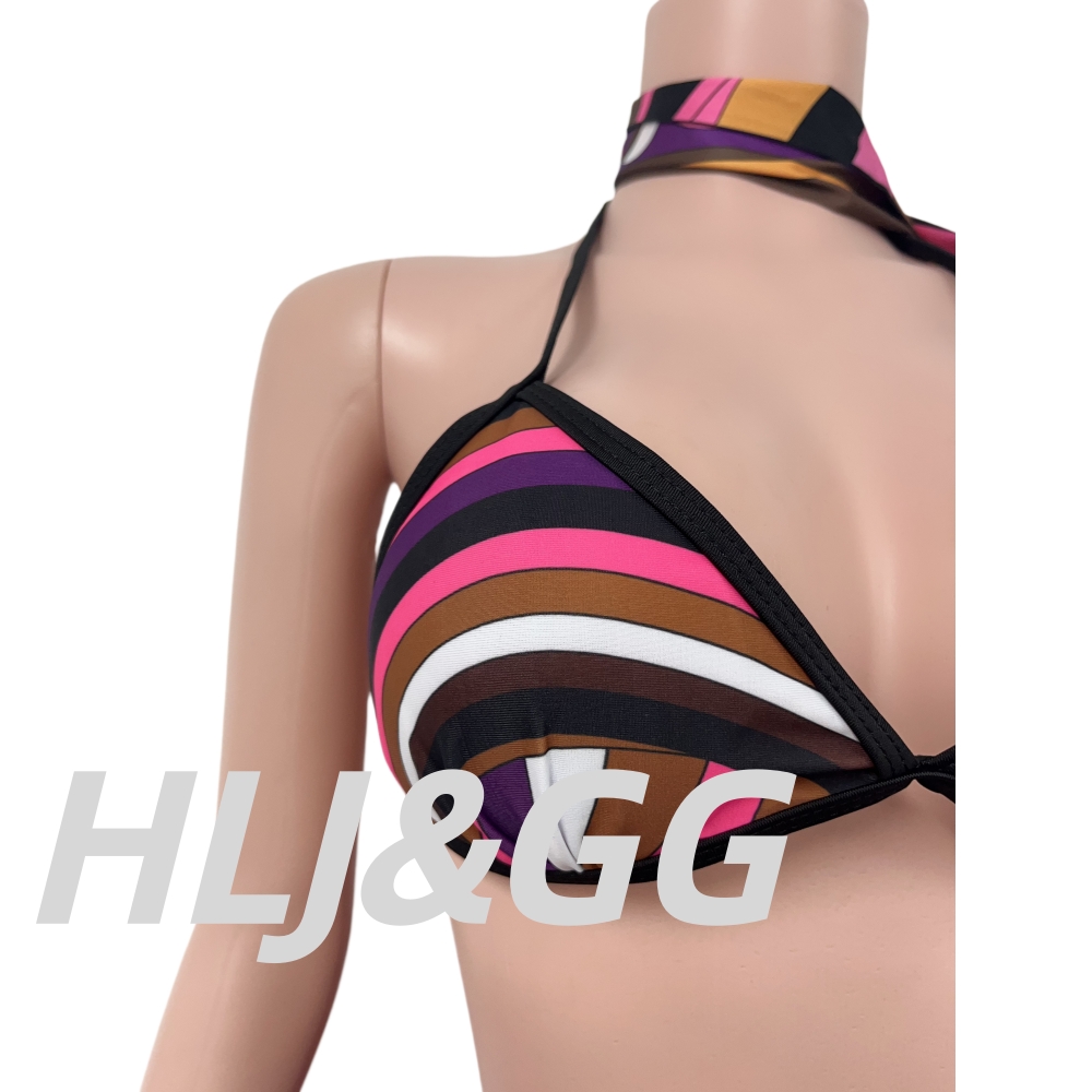 HLJ Women 4Piece Print Bikini  - Printed Wrap Skirt review and price