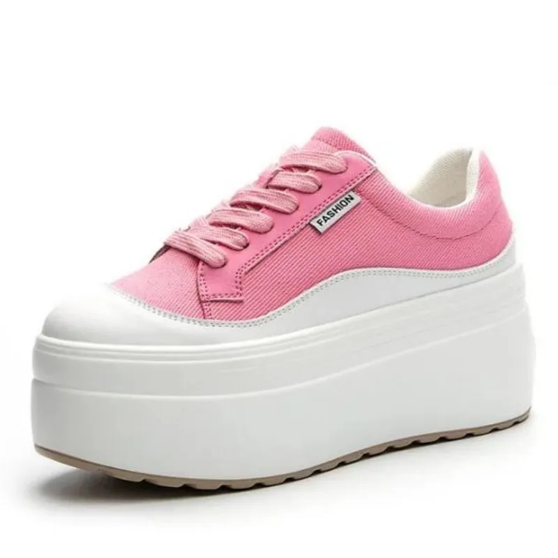 8cm New Canvas Genuine Leather - Women'S Fashion Gym Shoes review and price