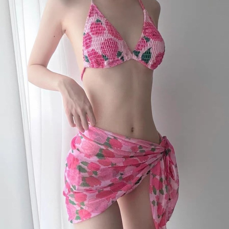 New Fashion Ribbed Floral Biki - Women Fashion Style review and price