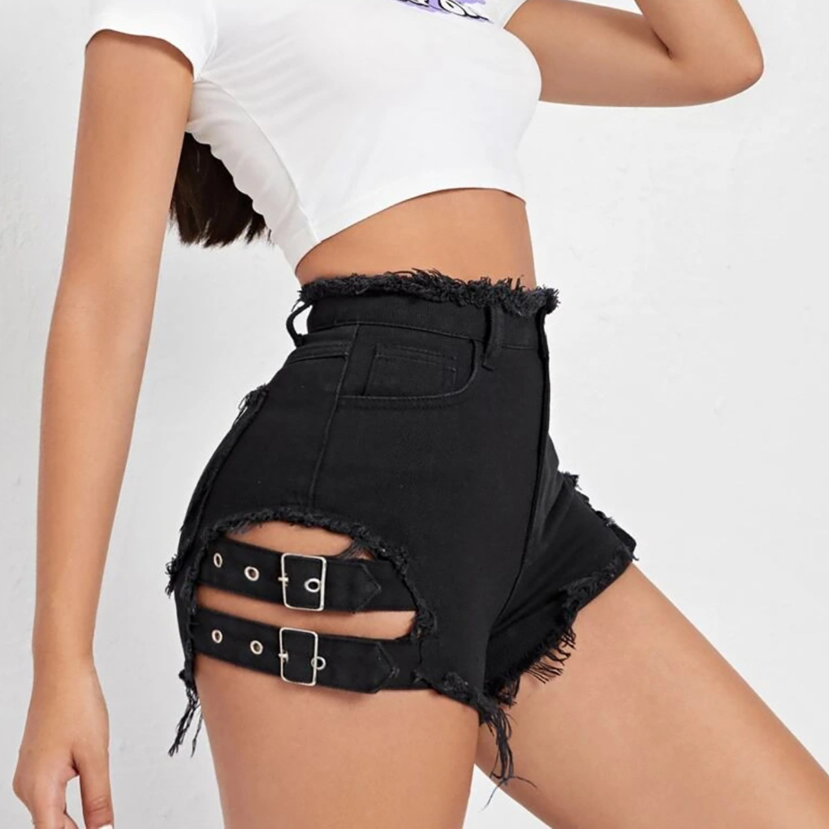 Women High Waist Denim Shorts  - Women'S Fashion Trousers review and price