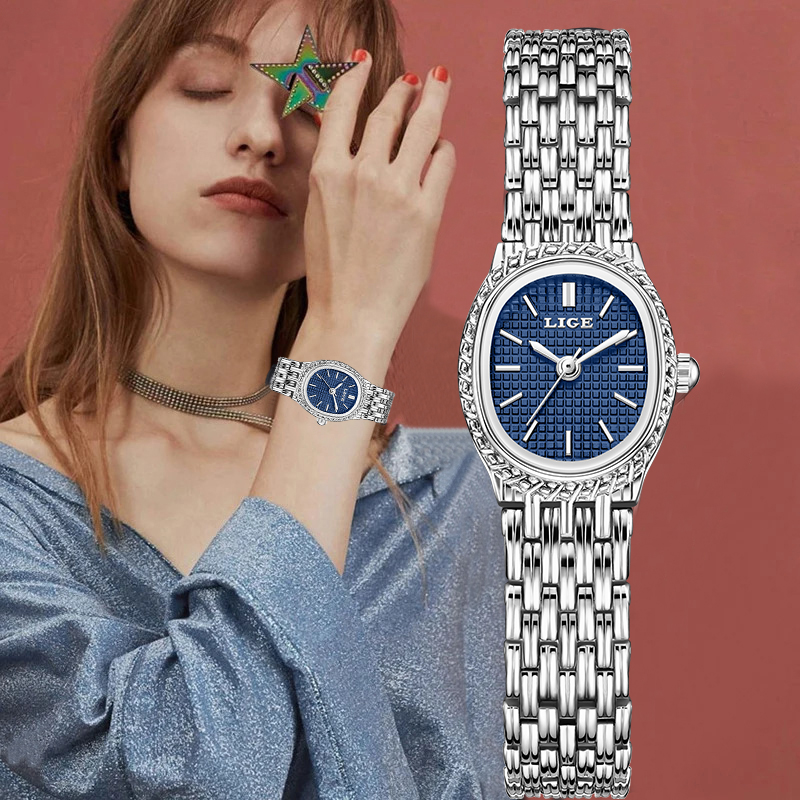 LIGE Fashion Luxury Quartz Wom - Women Fashion Simple review and price