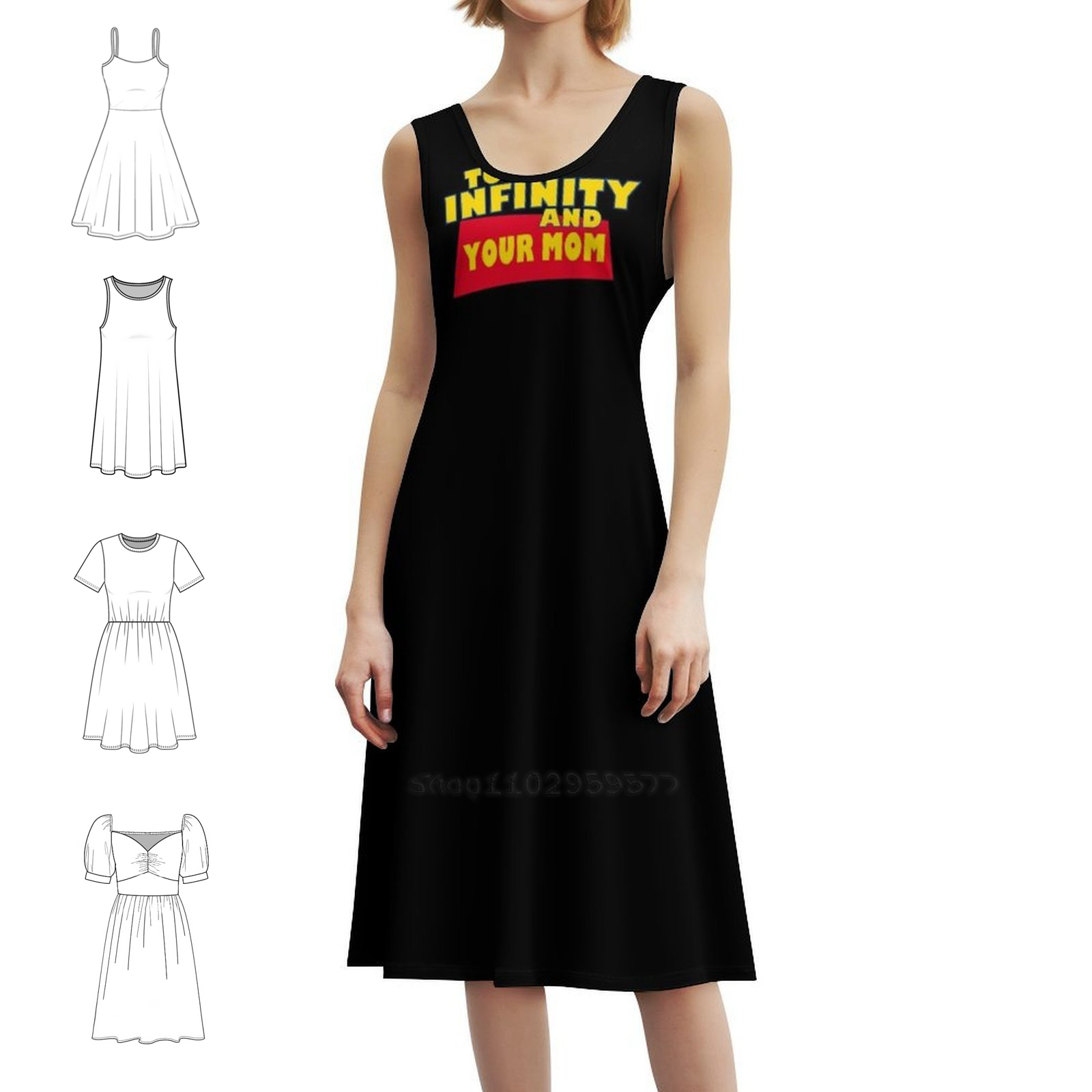 To Infinity And Your Mom Flora - Smocked Dress Women review and price