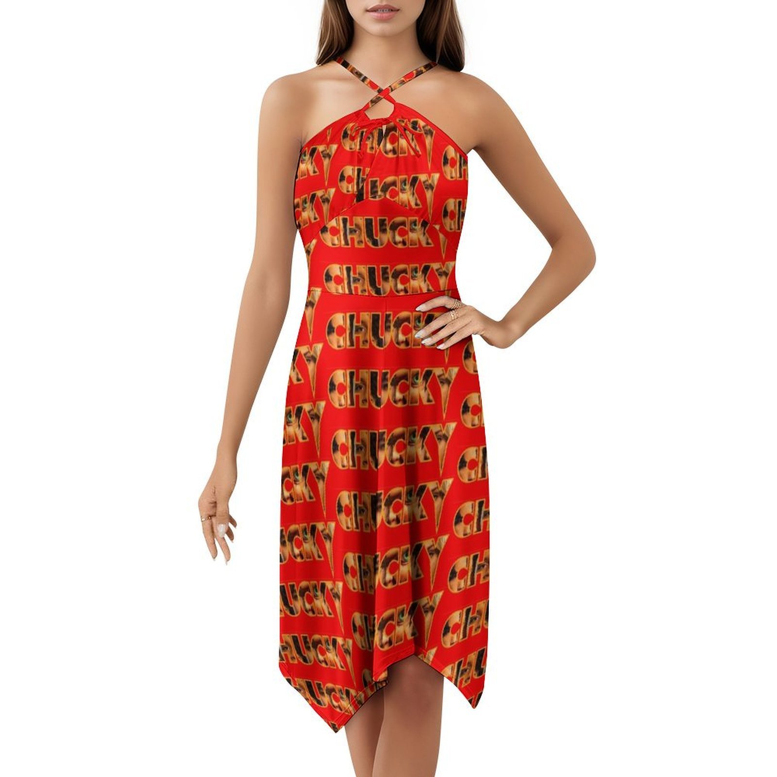 Chucky 2021 Title Block Floral - Smocked Dress Women review and price