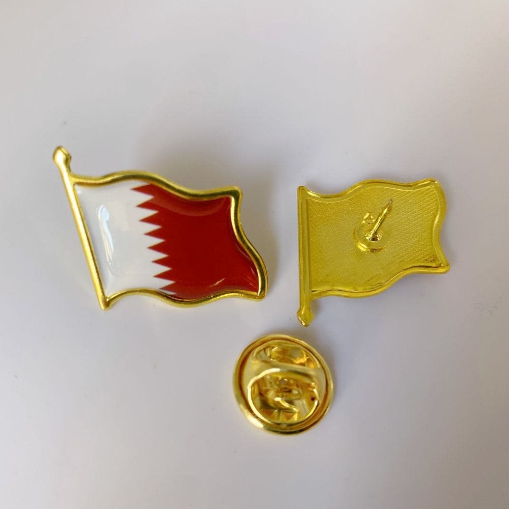 Qatar Flag Lapel Pin - Enamel  - Women Fashion Qatar review and price