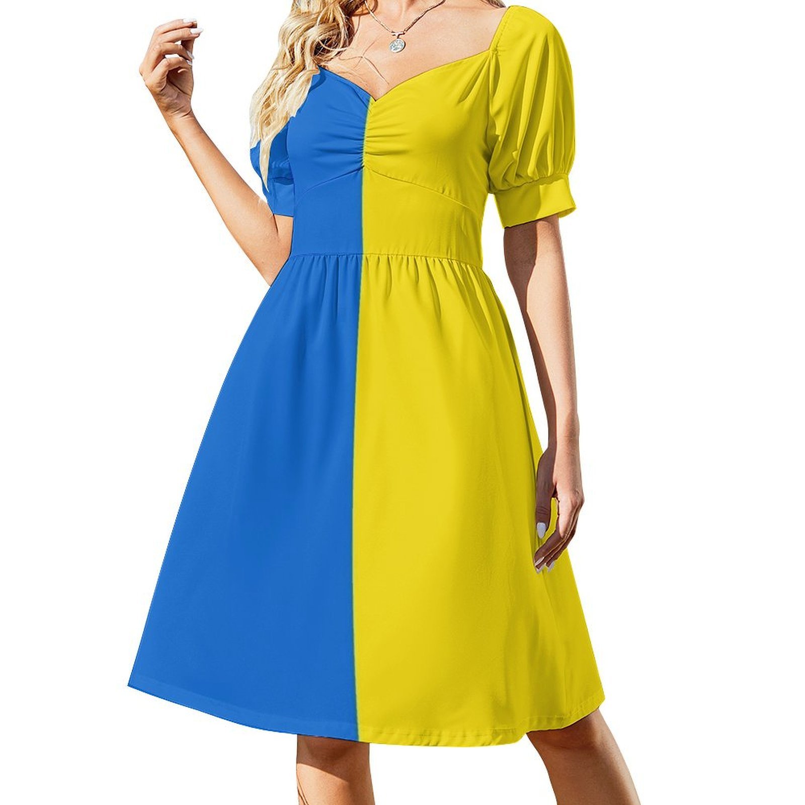Ukrainian Flag Floral Smock Dr - Smocked Dress Women review and price