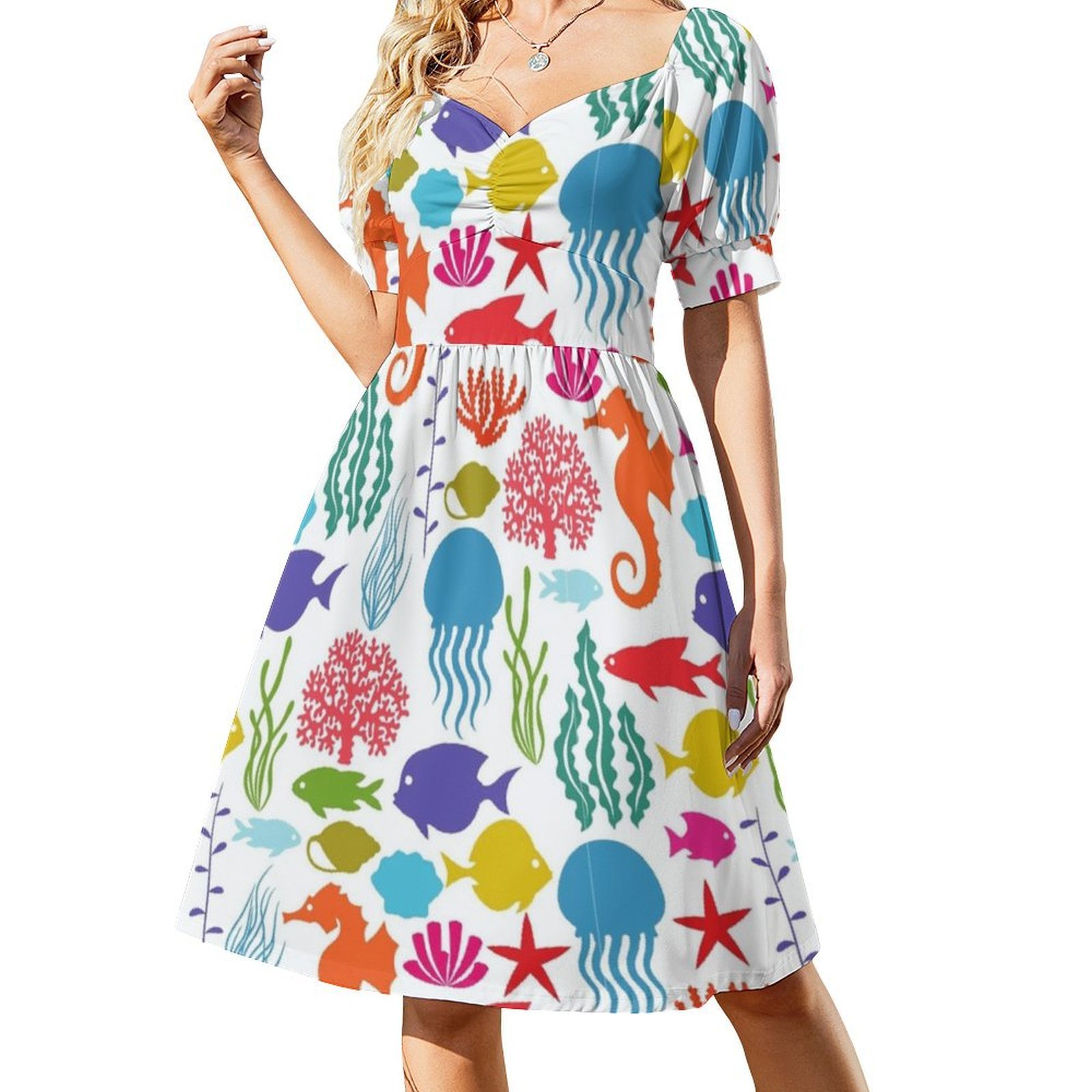 Tropical 08 Floral Smock Dress - Smocked Dress Women review and price